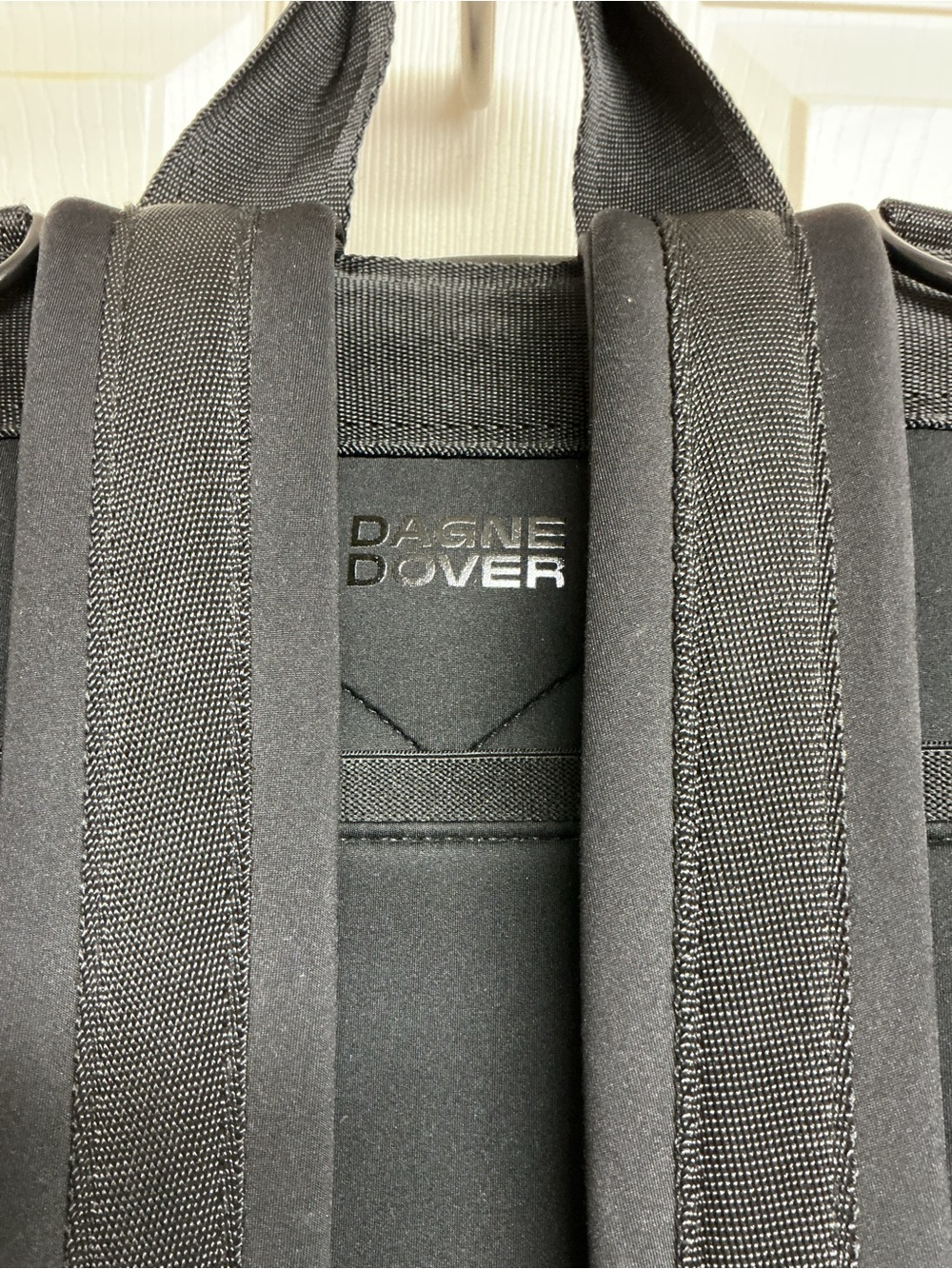 Dagne Dover Indi Neoprene Stretch Large Black Diaper Travel Work Backpack Bag - Picture 11 of 13